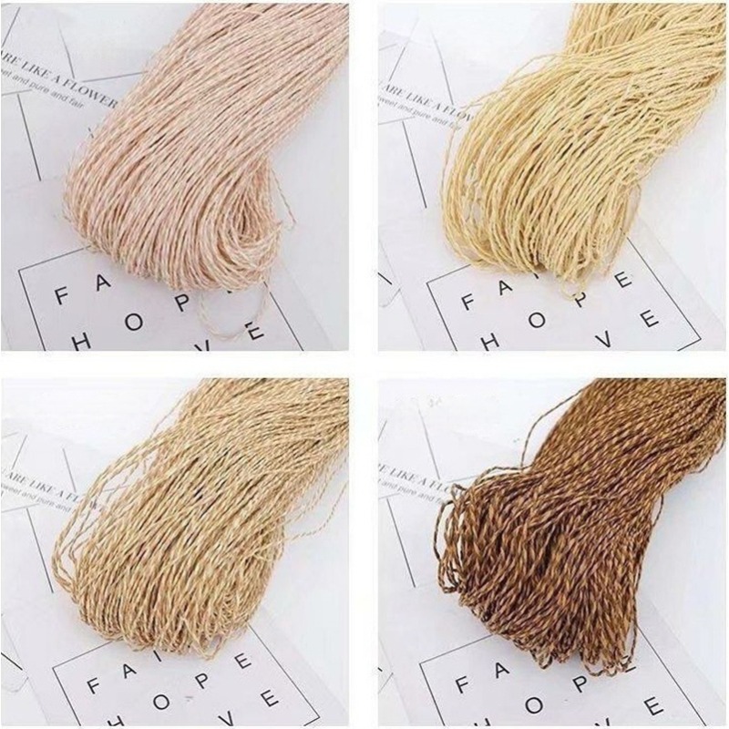 Crochet Bag Raffia - 200 г 2-слойная хлопковая пряжа из
