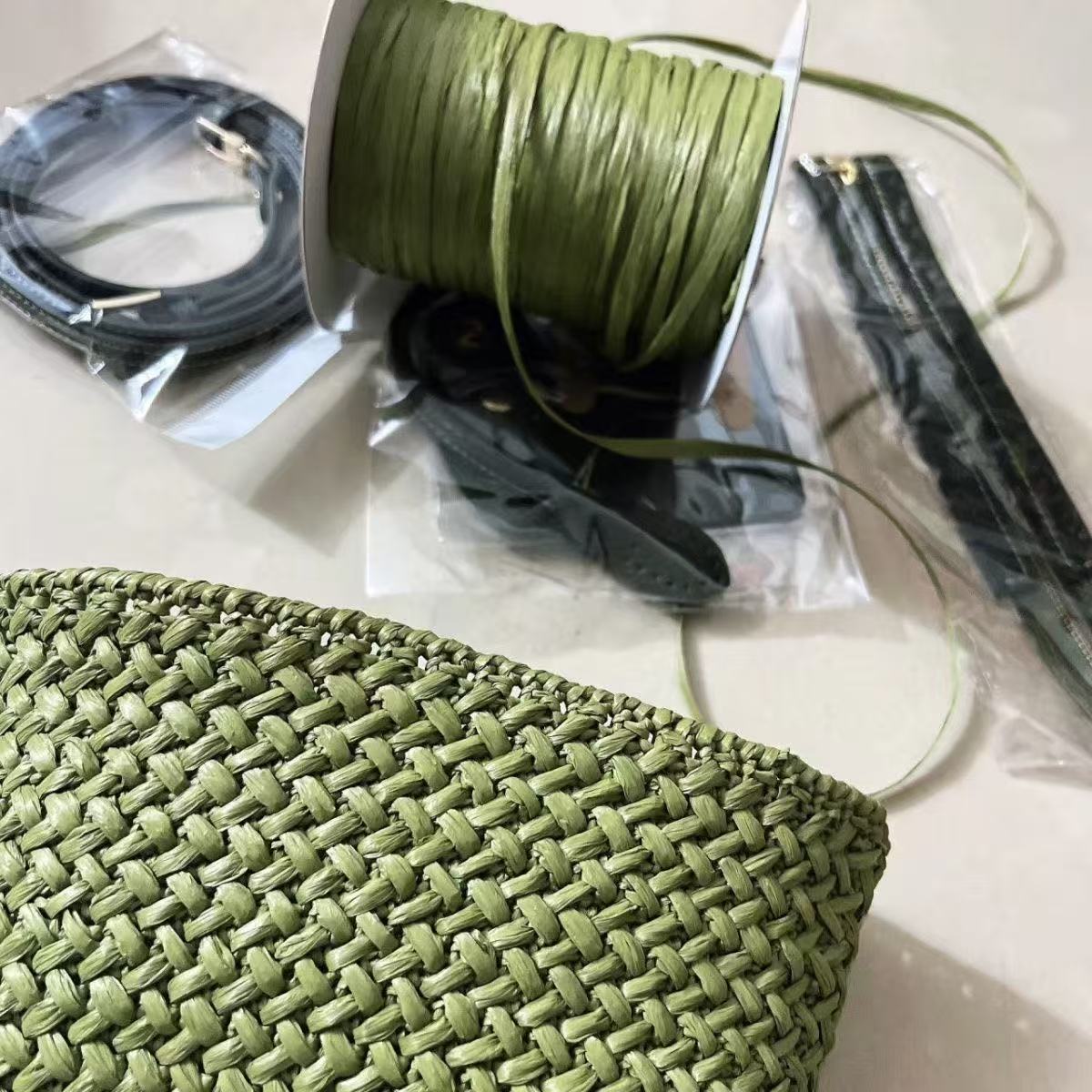 120 г/рулон, матовая рафия, вя – обзор и цена Crochet Bag Raffia