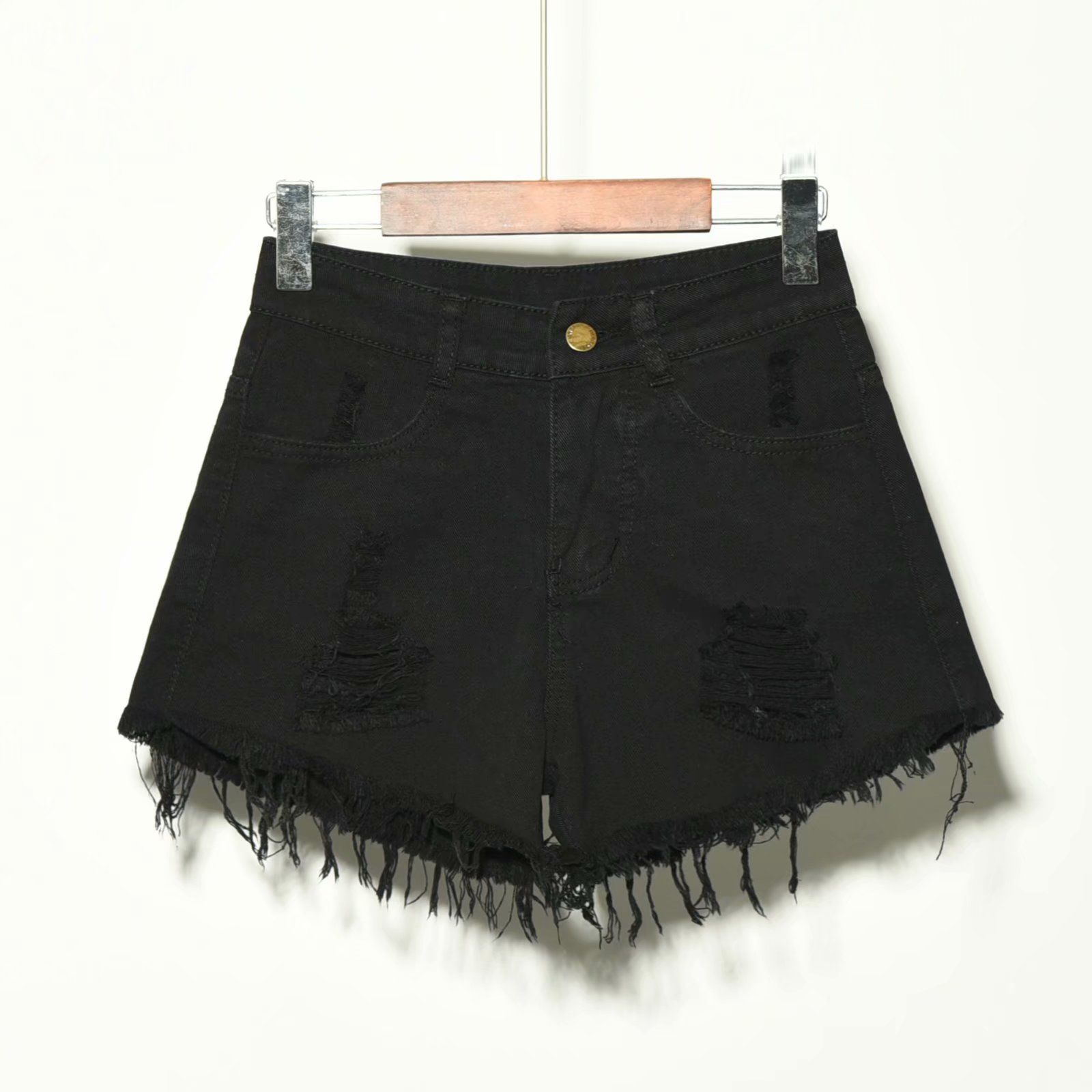 Женские джинсовые шорты с высо – обзор и цена Shorts Denim Frayed