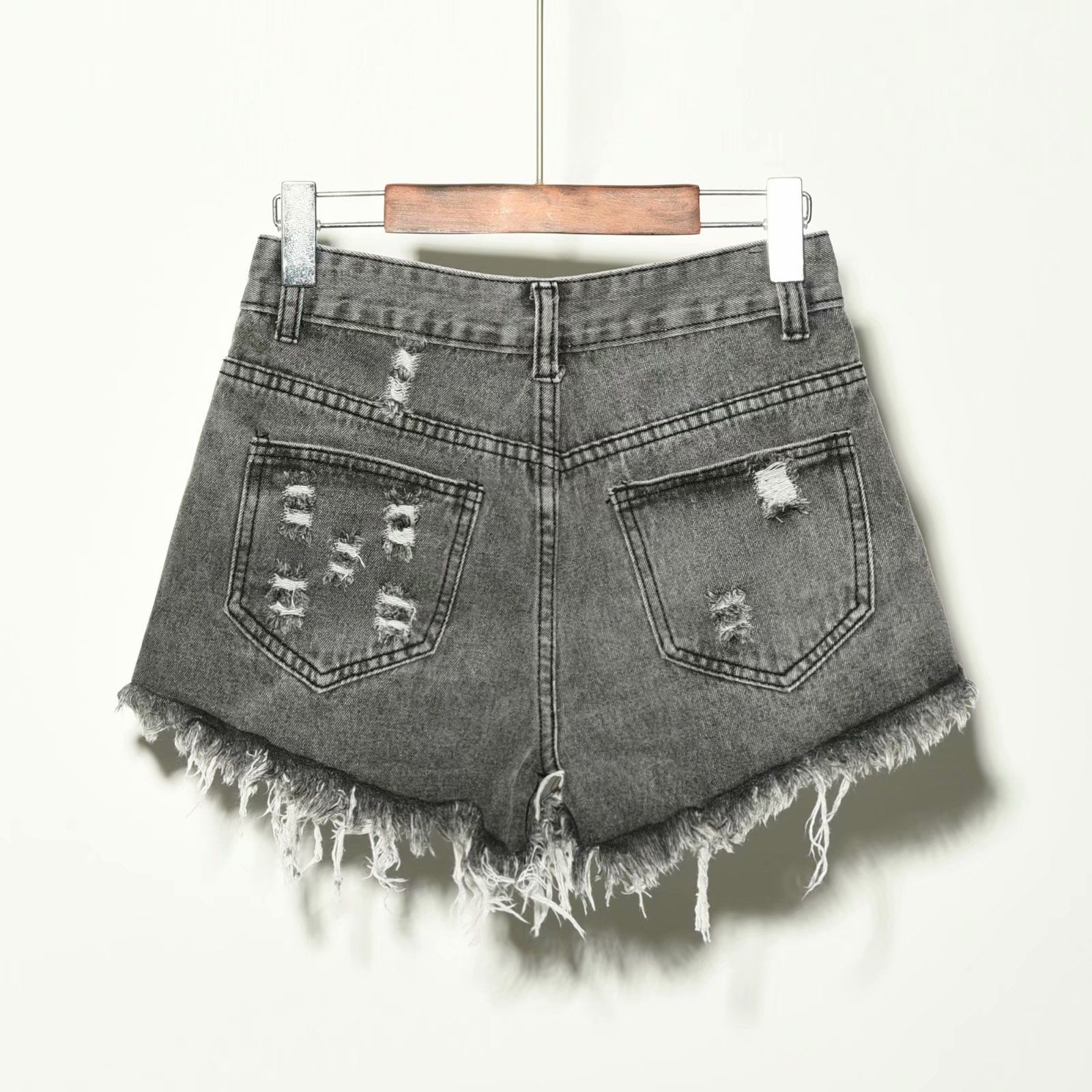 Женские джинсовые шорты с высо – обзор и цена Shorts Denim Frayed