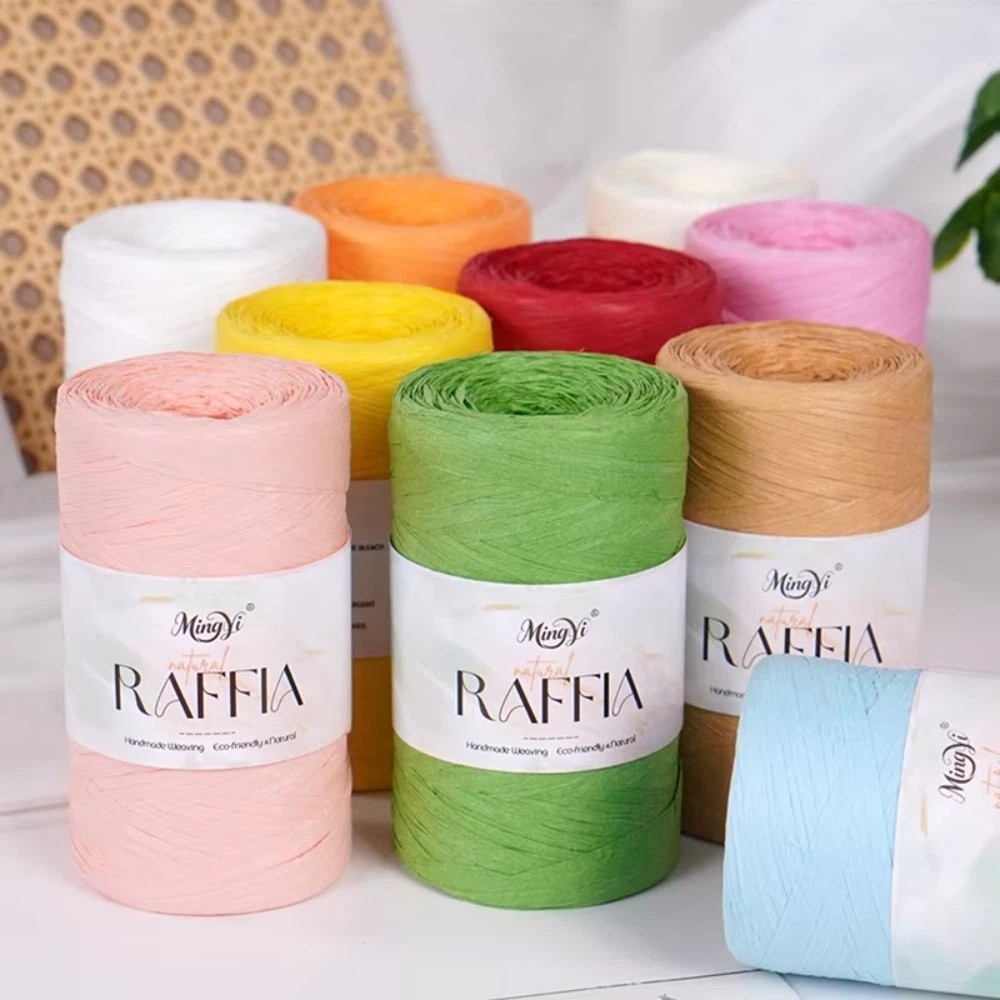 Разноцветная пряжа из рафии дл – обзор и цена Crochet Bag Raffia