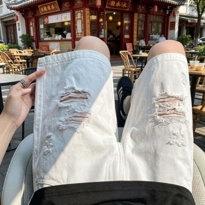 Мужские эластичные джинсовые ш – обзор и цена Shorts Denim Frayed