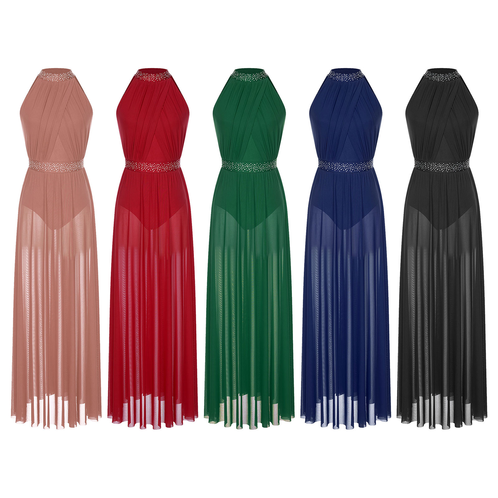 Женское прозрачное сетчатое тр – обзор и цена Maxi Dress Halter