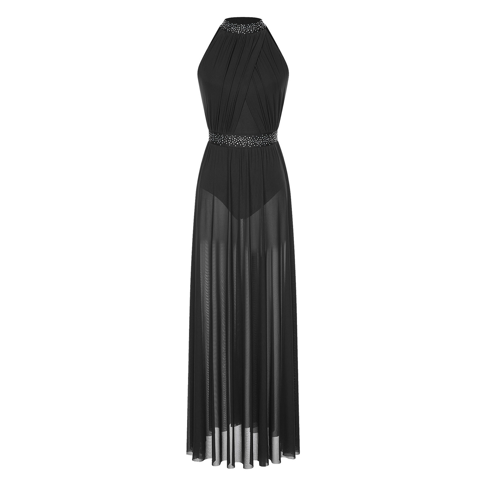Женское прозрачное сетчатое тр – обзор и цена Maxi Dress Halter