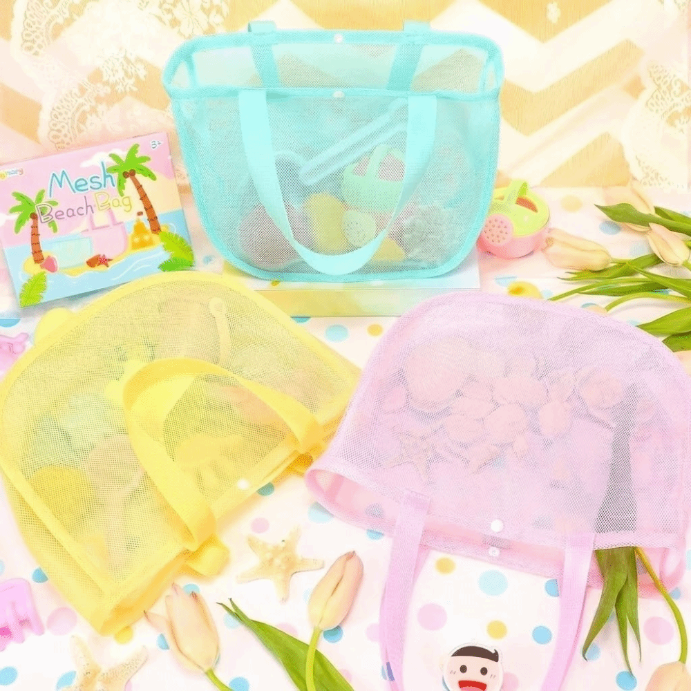 Легкая однотонная сетчатая сум – обзор и цена Tote Bag Beach