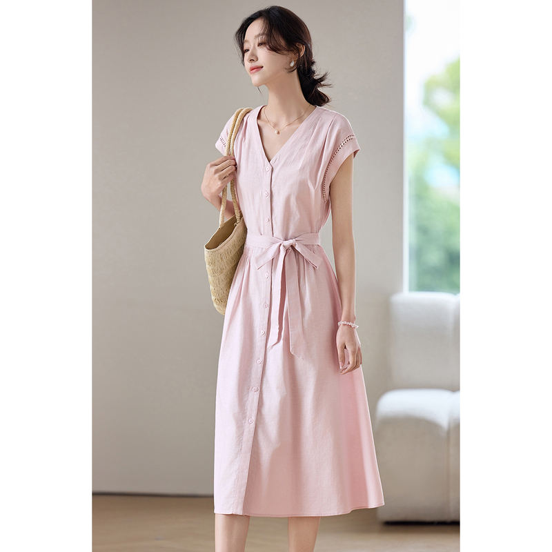 Женское элегантное платье SENT – обзор и цена Linen Dress Wrap